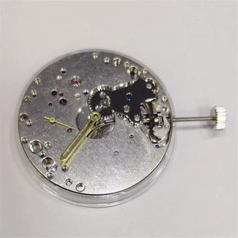 Hand Winding Mechanical Watch Movement 36.6mm 17 Jewels For 6497 ST3600 4.5mm Thick With Central Hours And Minutes And Small Seconds