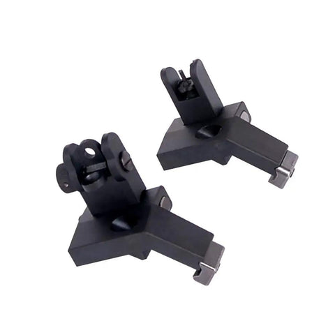 Ultralight Flip Up Sight, 45 Degree Offset Rapid Transition Front And Rear Backup Sights for Rifles, Durable PPS Polymer