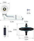 Image of Upgraded Dryer Repair Kit For Home Quick Fix With Roller DC97-16782C Belt DC66-00805A Idler Pulley DC96-00882C Replacement components.