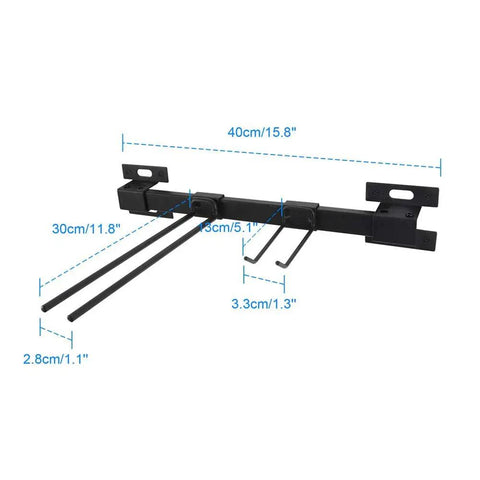 Heavy Duty Garage Ski Storage Rack Wall Mount Holds Up To 10 Pairs Of Skis And Snowboards, metal organizer with hooks