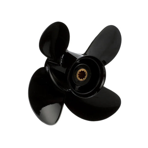 Spitfire Elite Series 4-Blade Aluminum Propeller, 9.3 Inch Diameter By 9.5 Inch Pitch, Right Hand Rotation, Mercalloy, black prop