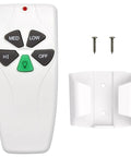 Ceiling Fan Remote Replacement For Harbor Breeze Hampton Bay, 3 Speed With Light Dimmer, wall mount, screws included