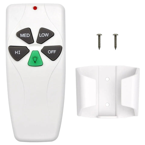 Ceiling Fan Remote Replacement For Harbor Breeze Hampton Bay, 3 Speed With Light Dimmer, wall mount, screws included