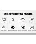 Eight advantageous features list for Built Tough Heavy Duty 4WD Telescopic Handler for construction sites.