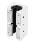 Super Smooth Rock Solid Aluminum Alloy SBR20LUU Linear Ball Bearing Slide Block With Anodized Oxidized Finish For Zero Slop Precision Motion In Industrial Automation And Heavy Duty Applications Featuring 20mm Bore Rail Bushing - close-up view