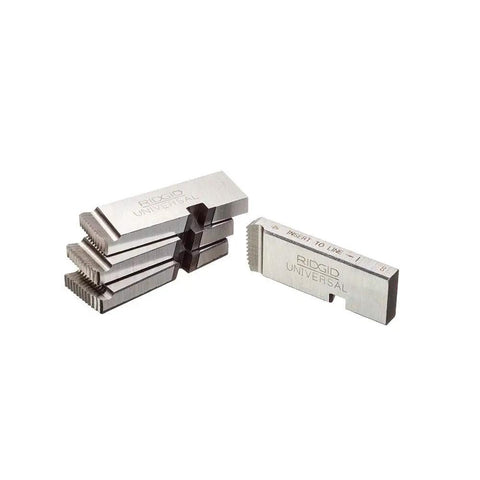 Ridgid 37885 High Speed Manual Pipe Threader Die For One Quarter Inch Npt Pipes With Right Hand Cutting Action set of dies featuring metal construction.
