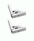Hidden Cabinet Door Hinges 90 Degree Invisible Folding Hinge 2-Pack Concealed Flush-Mount Hardware For Smooth 90 Degree Fold And Easy DIY Install