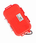 Red Outdoor Survival Shockproof Storage Box and Cover Durable ABS and Stainless Steel Container with label