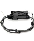 Drop Right In Electronic Parking Brake Actuator And Control Unit Direct Fit For Bmw X5 E70 And X6 E71 Genuine Oem 34436850289 Replacement showing motor and cables.