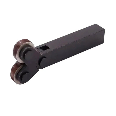 Lathe Knurling Tool Set with Single and Double Wheel, 0.4mm-2mm Linear Pitch Knurls, HSS Steel Head, Durable for Metalworking