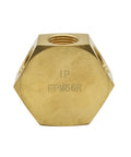 3/8 Inch Brass Round Manifold With Five 3/8 NPT Female Outlets And One Inlet Flat Hex Brass Block For Pneumatic Systems