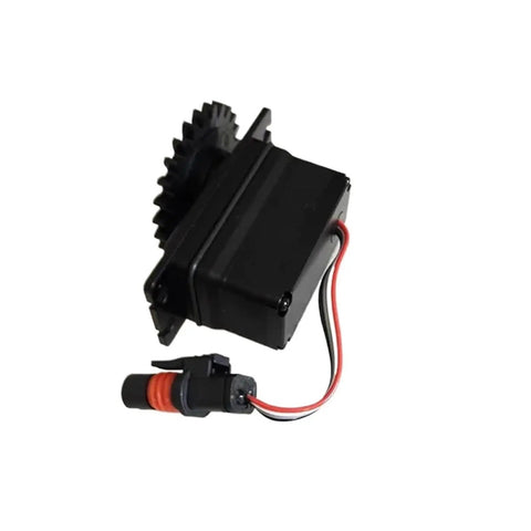 Hardcore T50 Agras Spreader Servo Replacement With Serious High Torque Output And Sealed Weatherproof Housing For Farm Drones showing servo with metal gears.