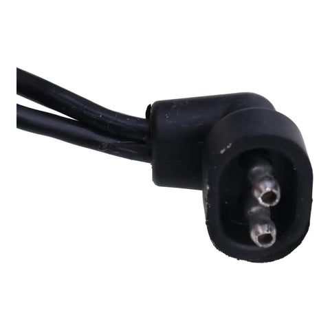 Premium Black 17 Amp 12 Volt Alternator Generator Conversion Kit For Harley Davidson G XL FL W Vintage Bikes wire connector close-up.