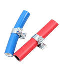 Top Quality Zinc Plated Steel Hose Clamp Assorted Kit With Double Ears Worm Drive Clamps Perfect For Fuel And Water Pipes 8-18mm Range Super Durable And Easy To Install Right Now on blue and red hoses