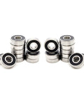 Set of 20 metal deep groove ball bearings with double rubber seals, pre-lubricated, 3/8 x 7/8 x 9/32 in