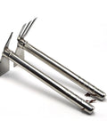 Double Use Garden Hoe And Pickaxe Stainless Steel Handheld Tool For Weeding And Cultivating, showcasing dual ends on white background.