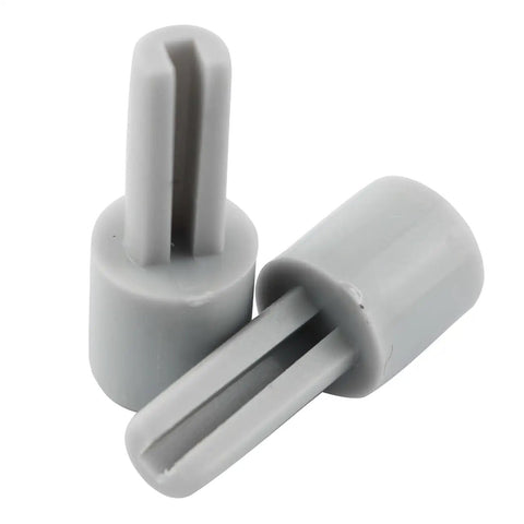 Potentiometer Extension Knobs 25mm Plastic 4 Pack For Mixers Audio Consoles And Electric Guitars Gear No Slip Grip Shaft Extensions For 6mm Pot Shafts Durable Easy Access Long Lasting, gray plastic knob close-up