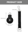 Pro Grade Gym Cable Pulley Attachment With Nylon Rope And Lifting Strap Smooth Sliding Flexible Quiet Easy To Use dimensions shown