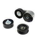 Essential Engine Timing Belt Kit For Jeep Dodge Grand Caravan Chrysler 3.6L ERB Serpentine Drive System With Idler Pulley And Tensioner To Keep Your Ride Run Smooth And Stop Those Annoying Belt Slips From Going Buggy, black pulleys
