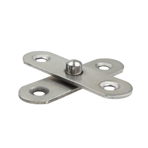 Stainless Steel Self Closing Reversible Door Hinge Hardware 360 Degree Rotating Pivot For Home Office Kitchen Bath Heavy Duty