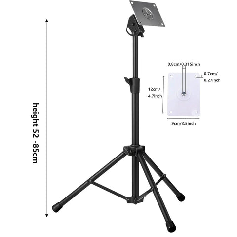 Adjustable Electronic Drum Module Mount Stand With Plate Holder For Drum Pads Boss Pro Grade Heavy Duty Studio And Live Setup Mounting Rack Easy Assembly Portable, height adjustable 52-85 cm