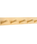 Wall Mounted Wooden Coat Rack With Five Heavy Duty Hooks In Natural Bamboo Finish Sturdy Built To Last With Waterproof Coating Ideal For Entryway Hallway Living Room Decor