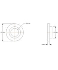 Pro Grade Nylon Shoulder Washers For Number Eight Bolts, Black Electrical Insulating Bushings That Lock In Place, Rust Resistant Nylon 66 Hardware For Tough Trucks And Clean Computer Builds Pack Of Ten detailed dimensions.