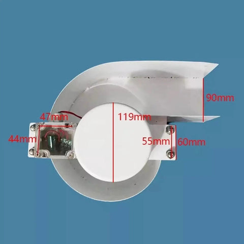 Axial Flow Hydroelectric Generator For 12-24V Systems, 150W unit measurements, off-grid home use for streams, tap water