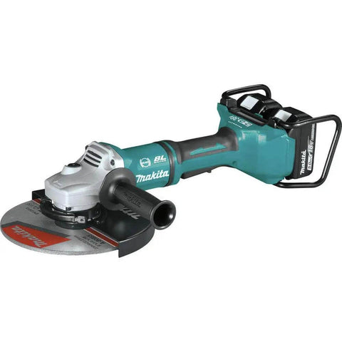 Kickass 36V Brushless Angle Grinder And Cut Off Tool With 9 Inch Blades with ergonomic handle and robust design for tradesmen.