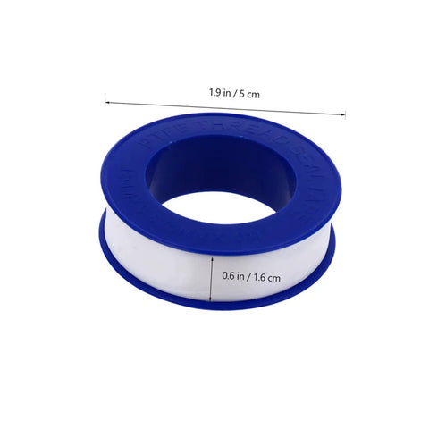 20 Rolls PTFE Tape High Temperature Waterproof Thread Sealant For Plumbing, durable leak proof blue and white tape roll