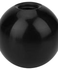 Single black sphere from Plastic Spherical Knob Set 6 Pack Black Ball Lever Handles With Embedded Nut For Machine Arcade Console