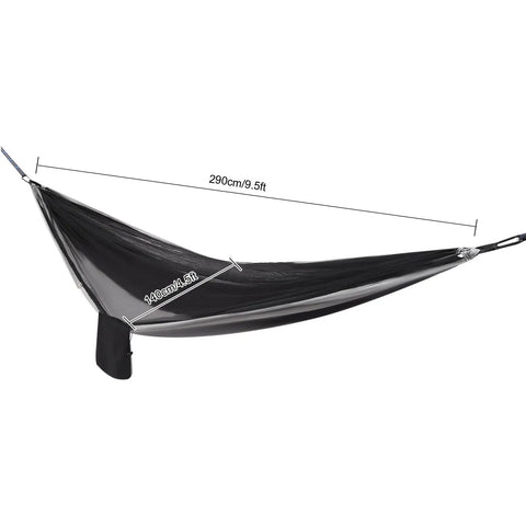 Heavy Duty Camping Hammock With Rain Fly Tarp And Mosquito Net 440 Lb Capacity Portable Tree Hammock for Backpacking Hiking and Travel
