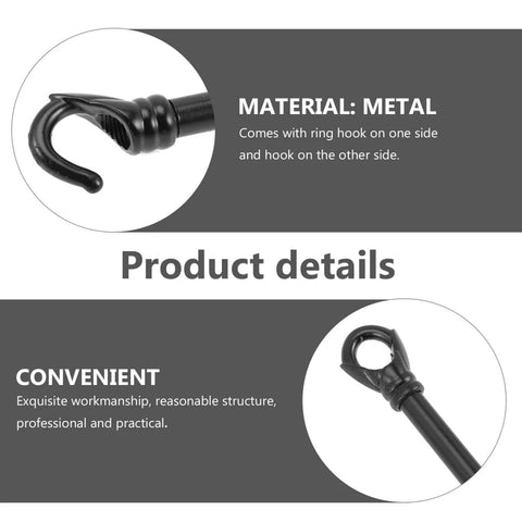 Heavy Duty Chandelier Downrod With Dual Hook And Ring, 5.7 Inch Ceiling Light Support Rod Highlight with Material Details