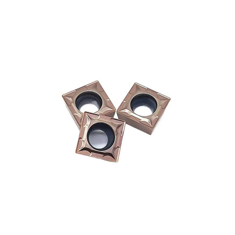Heavy Duty Carbide External Turning Insert SCMT09T304 for Stainless Steel CNC Lathe Tools, square-shaped, metal inserts.