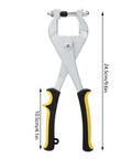 Ceiling Grid Hole Punch Pliers Kit 9.57 Inch Multi Purpose Metal Hole Punch Tool with 3.27mm punch for thin metal sheets, front view
