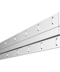 Built To Last Heavy Duty French Cleat Hanger Kit For Mirrors And Pictures, 30 Inch Aluminum Z Bar Cleats, side angle view