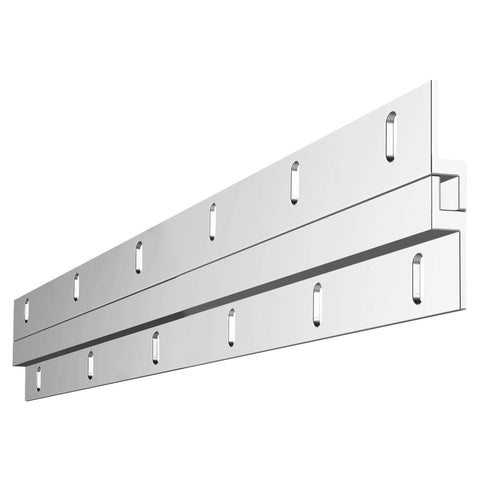Built To Last Heavy Duty French Cleat Hanger Kit For Mirrors And Pictures, 30 Inch Aluminum Z Bar Cleats, side angle view