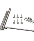 Beefy Adjustable Aluminum Door Closer With Automatic Spring Soft Close Heavy Duty Hardware components on display