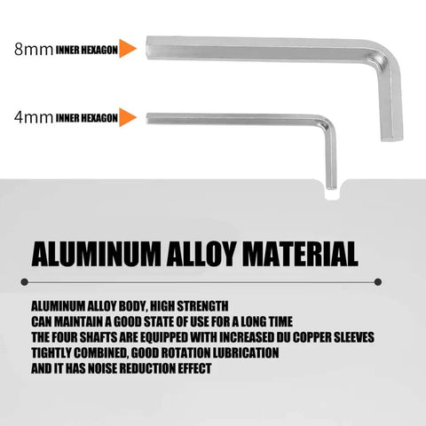 Adjustable Suspension Handlebar Stem For MTB BMX And Road Bikes, aluminum alloy material, 8mm and 4mm hexagon keys