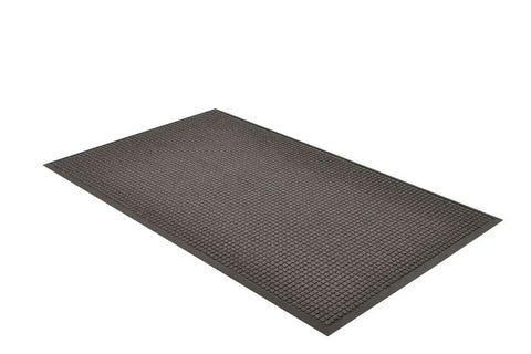Guzzler Commercial Grade Entrance Mat 3 Ft By 5 Ft High Traffic Dirt And Moisture Control Rubber Backed Indoor Outdoor Door Mat In Charcoal Heavy Duty Scraper That Traps Mud And Water To Cut Tracking