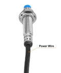 M8 Inductive Proximity Sensor Switch NC Normally Closed NPN Output, 2mm Detection, DC 6-36V, 3.9ft Lead, close-up view