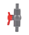 Heavy Duty PVC Ball Valve For Plumbing And Water Supply No Sweat Hookup Full Port Flow Control With Comfortable Red T Handle, 20mm size.