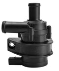 Heavy Duty 12V Electric Inline Coolant Pump 1K0965561J Auxiliary Water Pump For Cars showing side view with outlet hose connection.