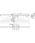 Industrial Grade 5 Ton Forklift Telescopic Bidirectional Jib Boom With Slick Two Way Pivot dimensions and specifications diagram.