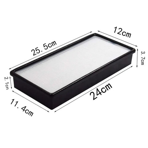 4 In 1 True HEPA Replacement Filter For Honeywell Air Purifiers shown with dimensions 25.5cm x 12cm on white surface