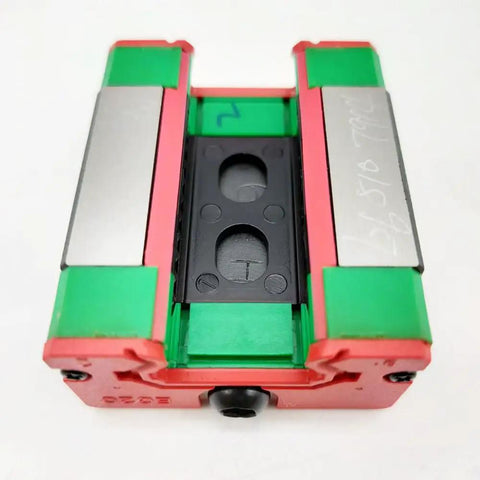 EGH20SA Linear Block Carriage And Guide Rail System For Precision Motion High Speed And High Load Rigidity Beefy Smooth Sliding Taiwan Made Custom Lengths Available And Full Series Availability; front view