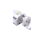Close-up of Hardcore Dual Axis Ball Screw Linear Actuator Featuring A Slick Glide System And Totally Sealed Dustproof Cover For Tough Sliding Table Rigs With 1100Mm Stroke Range with control dial.
