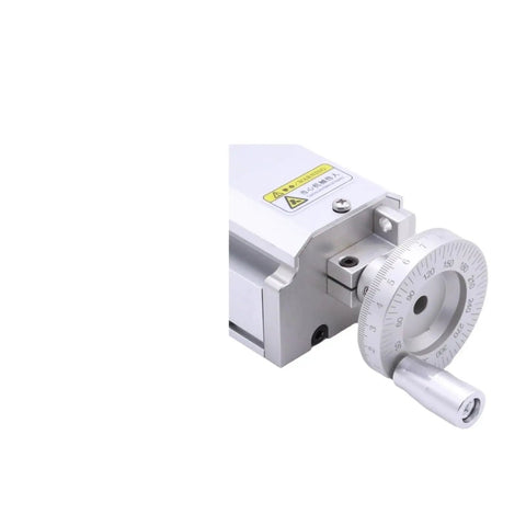 Close-up of Hardcore Dual Axis Ball Screw Linear Actuator Featuring A Slick Glide System And Totally Sealed Dustproof Cover For Tough Sliding Table Rigs With 1100Mm Stroke Range with control dial.