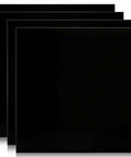 4 Pack 12 By 12 Inch Anodized Aluminum Sheets Black 0.03 Inch Thick 5052 Aluminum Alloy Engraving Plates stacked