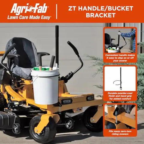Zero Turn Mower Bucket Holder Handle Bracket For 5 Gallon Bucket Transport Fits Multiple ZT Brands Easy On Off Mower Accessory